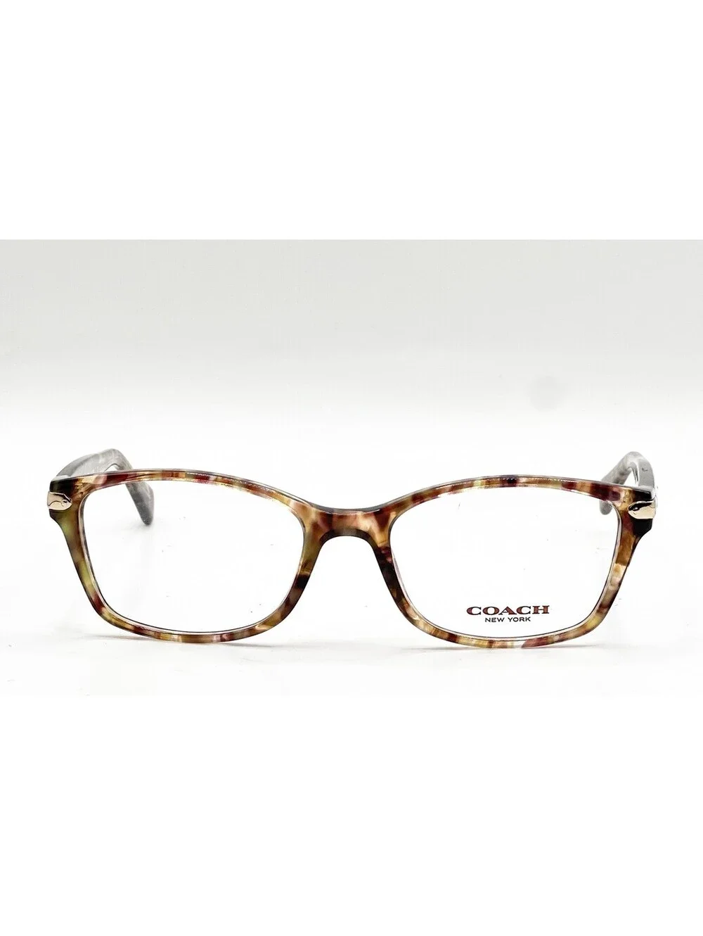 Coach HC 6065 5287 Light Brown Confetti Tortoise Eyeglass Frames 51-17-135